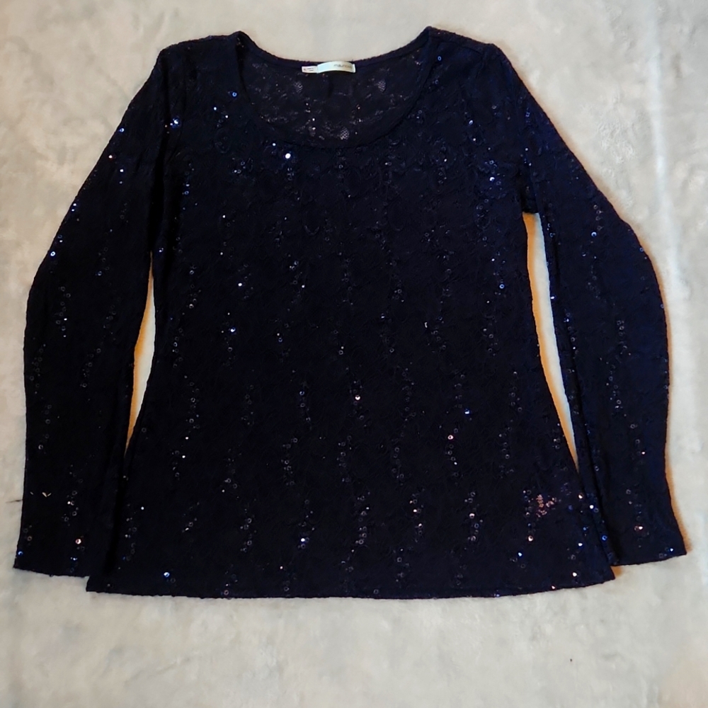 Maurices Long Sleeve Lace Shirt XL